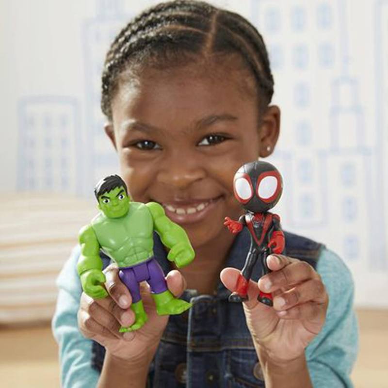 Spidey and Friends - Figuras Hulk y Miles Morales - Imagen 1