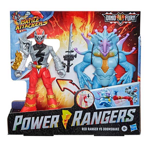 Power Rangers Pack 2 Figuras: Red Ranger vs Doomsnake - Imagem 1