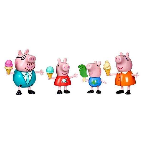 Peppa Pig Pack Figuras Familia com Sorvete - Imagem 1
