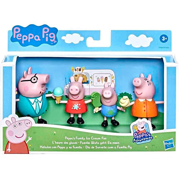 Peppa Pig Pack Figuras Familia com Sorvete - Imagem 2
