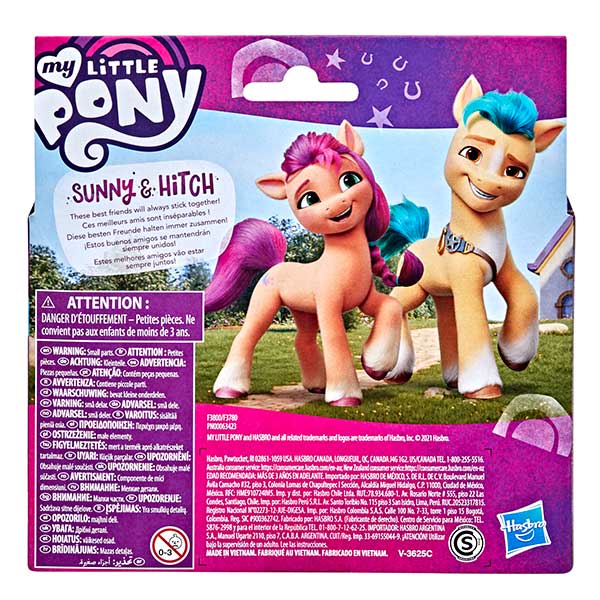 My Little Pony Pack Figuras Sunny-Hitch Cabelo Real - Imagem 3
