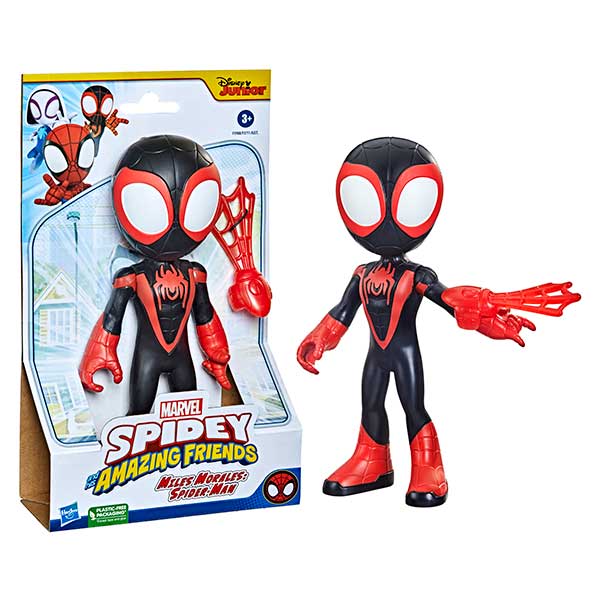 Spiderman Figura Spidey Miles Morales Mega Mighties - Imatge 1