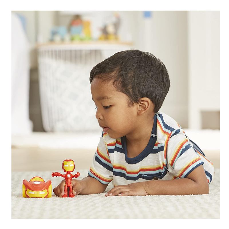 Spidey Coche Bólido Iron Man con Figura - Imagen 3