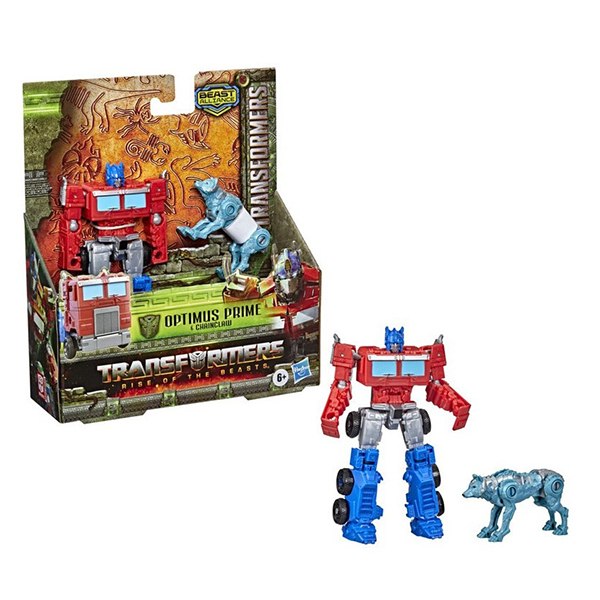 Transformers Pack 2 Figuras Alliance Beast Weaponizers Optimus Prime e Chainclaw - Imagem 2