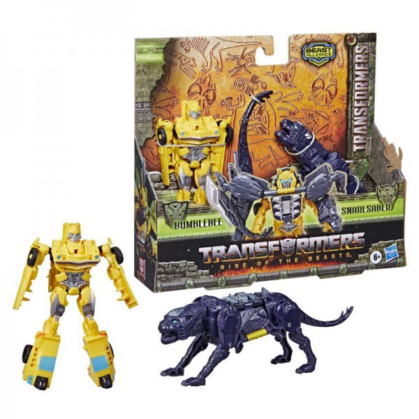 Transformers Pack 2 Figuras Beast Combiners Bumblebee y Snarlsaber - Imatge 3