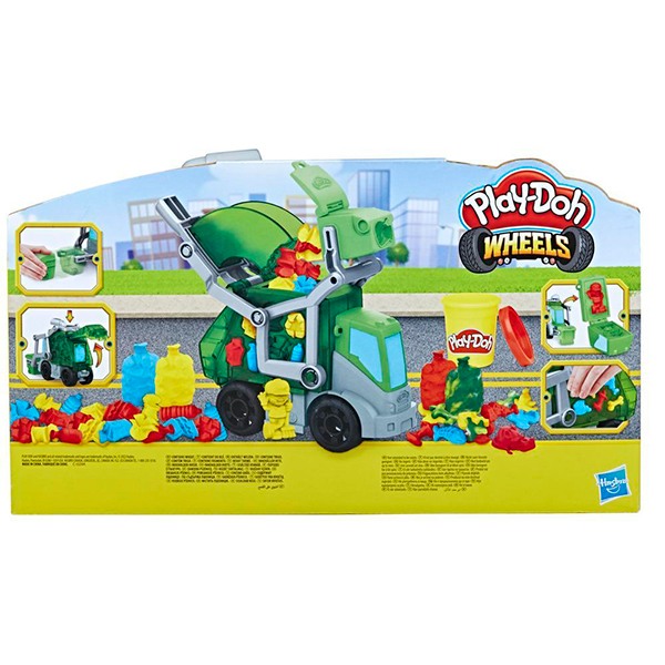 Play-Doh Caminhão de lixo 2em1 com 3 latas de plasticina - Imagem 2