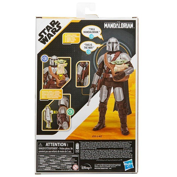 Star Wars Figura The Mandalorian & Grogu Interactiva 30cm - Imagen 1