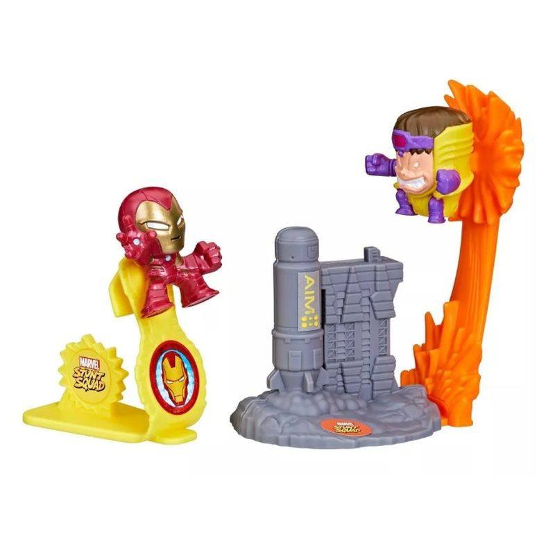 Marvel Stunt Squad Figuras Iron Man vs M.O.D.O.K