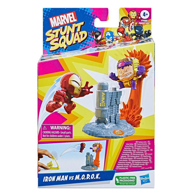 Marvel Stunt Squad Figuras Iron Man vs M.O.D.O.K - Imagen 1