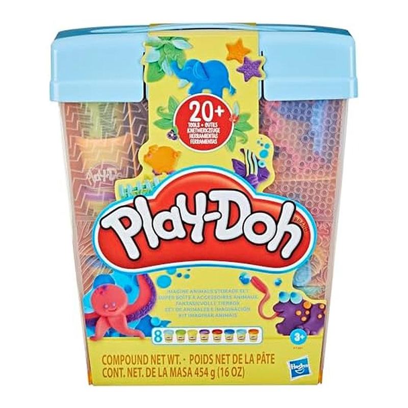 Play-Doh Plastelina infantil Maletín Animales e Imaginación
