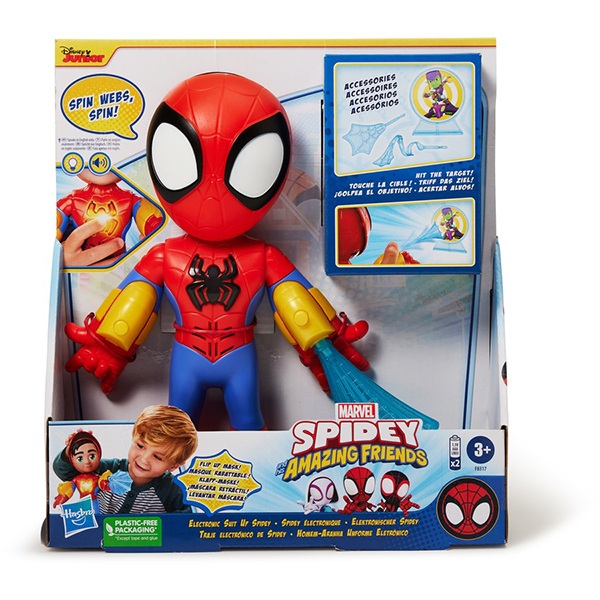 Mochila escolar Spiderman para niños, paquete de 4 piezas con mochila de  viaje de Marvel Spiderman de 16 pulgadas para niños y niñas, botella de  agua