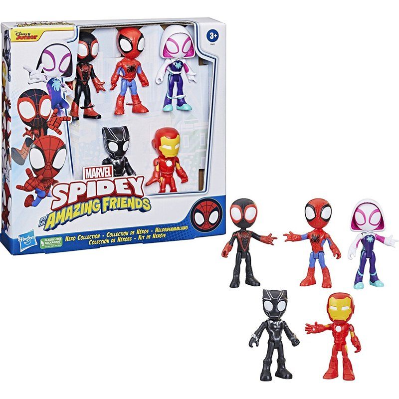 Spidey and Friends - Pack 5 Figuras Spidey y Amigos