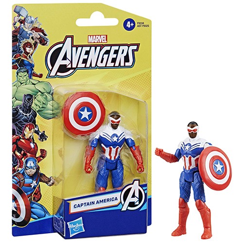 Marvel Avengers Figura Capitão América 10cm Epic Hero Series - Imagem 1