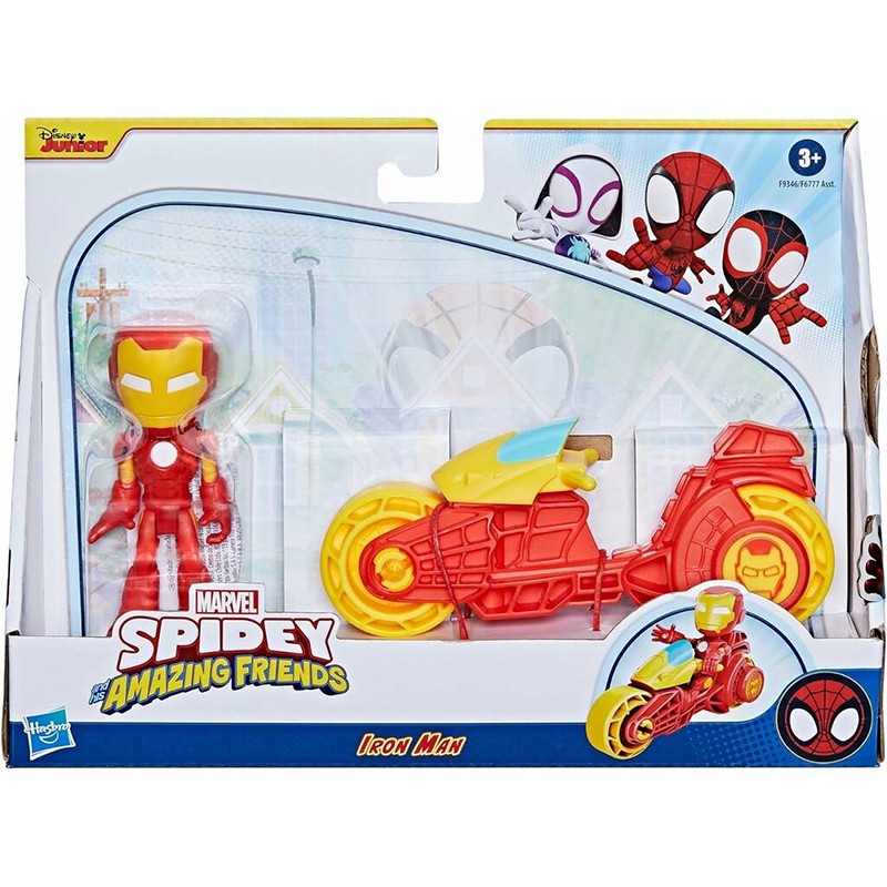 Marvel Figura Iron Man con Moto - Imagen 1