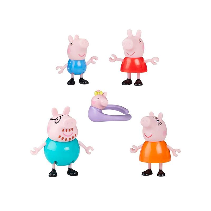 Peppa Pig - Figuras Peppa y su Familia de Cinco - Imagen 2