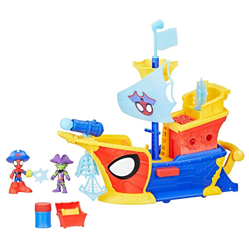 Spidey Water-Webs Barco Pirata con Telarañas y Burbujas - Imagen 1