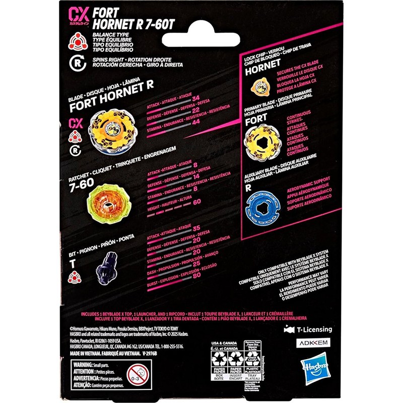 Beyblade X Kit Inicial Fort Hornet R 7-60T - Imagen 2