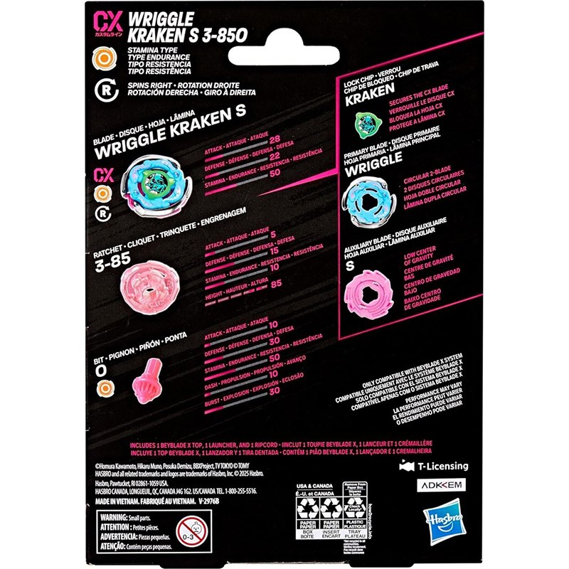 Beyblade X Kit Inicial Wriggle Kraken S 3-850 - Imagen 2