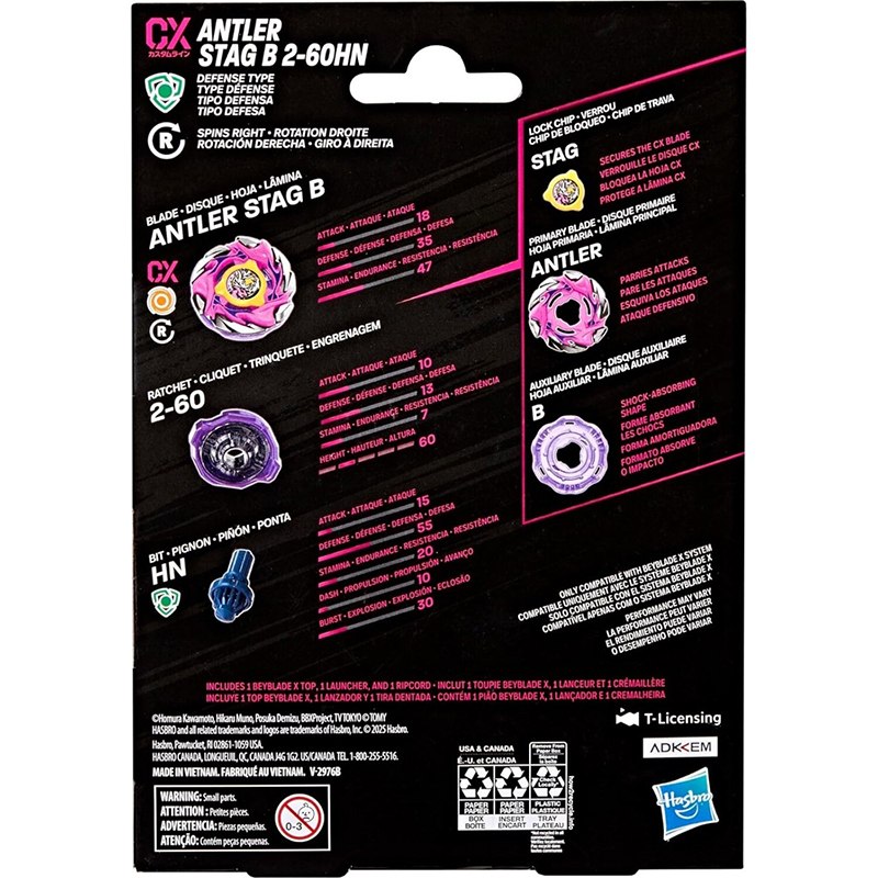 Beyblade X Kit Inicial Antler Stag B 2-60HN - Imagen 2