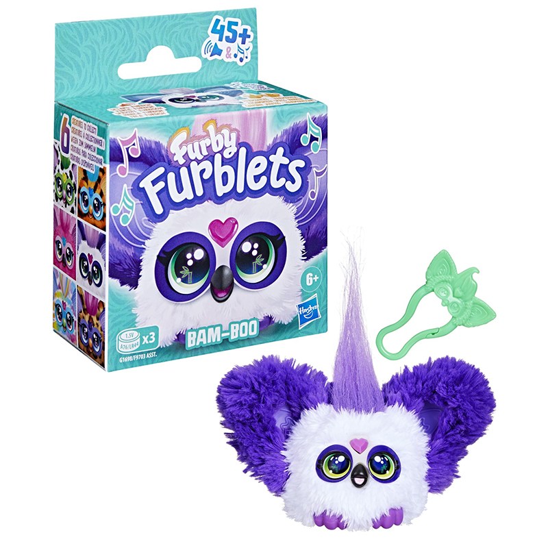 Pelúcia Mini Furby Furblets Bam-Boo