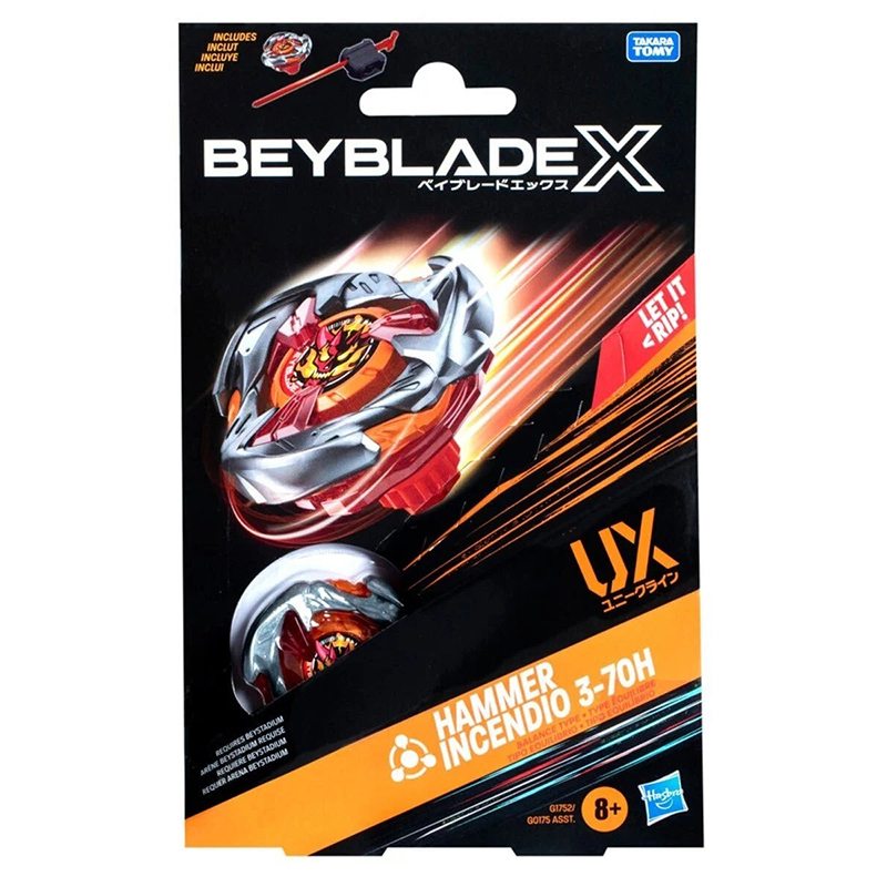 Peão Beyblade X Hammer Incendio 3-70H UX - Imagem 1