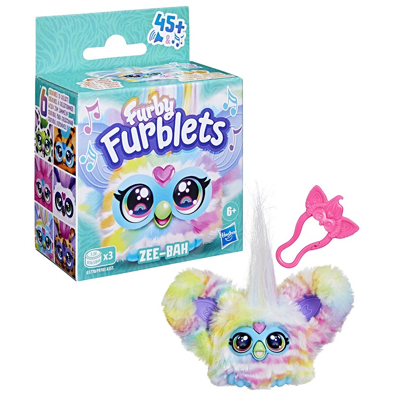 Pelúcia Mini Furby Furblets Zee-Bah