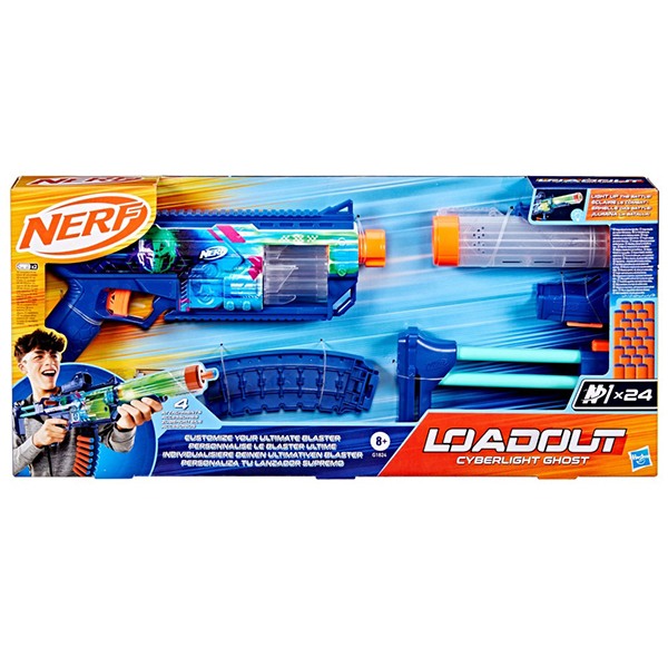 Nerf Load Out Cyberlight Ghost - Imagen 1