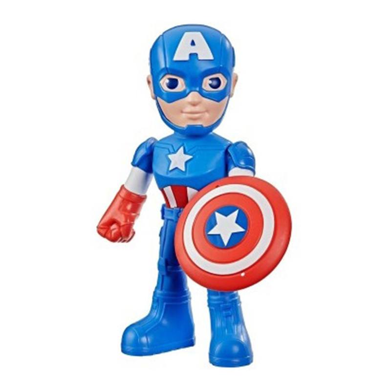Marvel Spidey - Figura Capitán América Figura Mega Mighties 23cm - Imagen 1