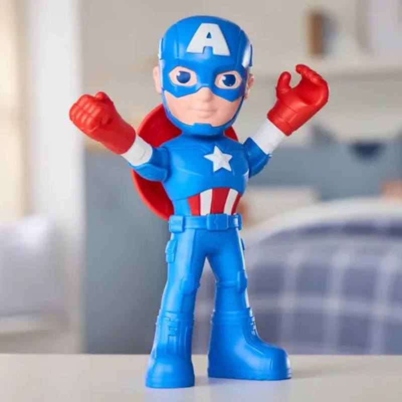 Marvel Spidey - Figura Capitán América Figura Mega Mighties 23cm - Imagen 2