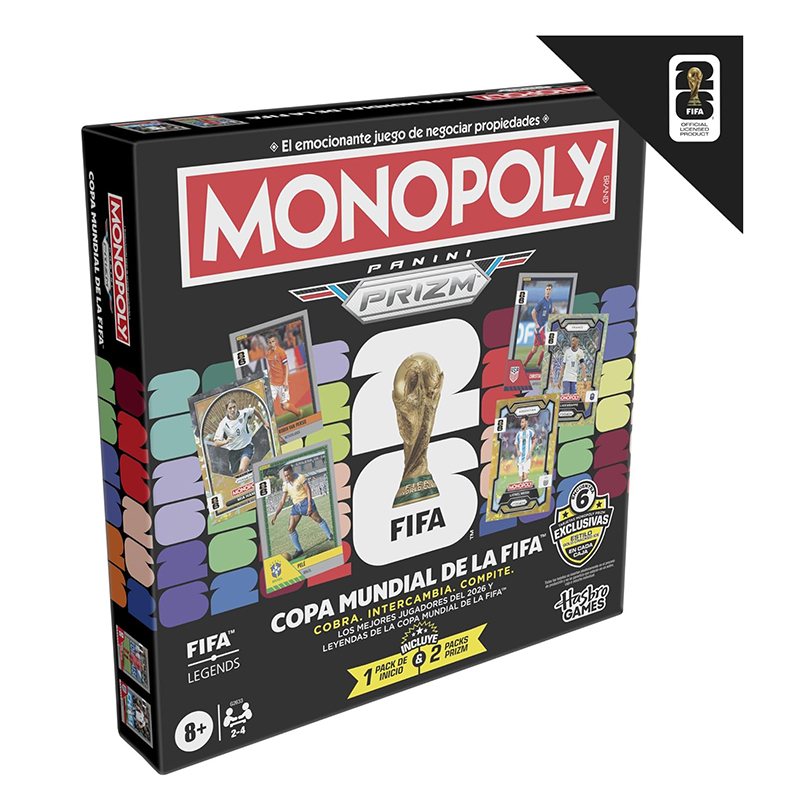 Jogo Monopoly Panini Prizm Copa do Mundo da FIFA