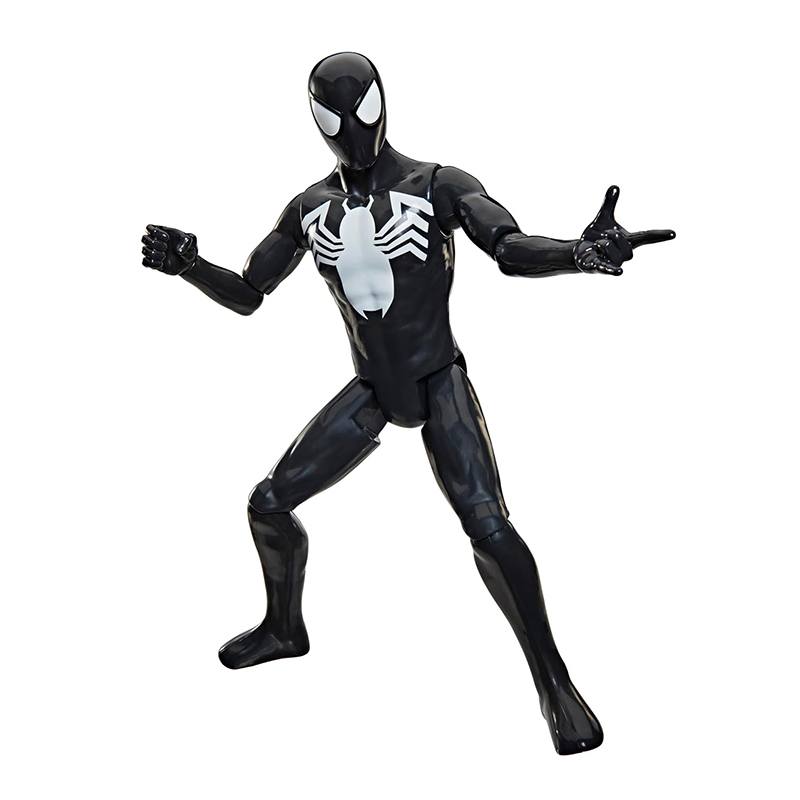 Spiderman Figura Titan Spiderman Traje Negro 30cm - Imagen 1