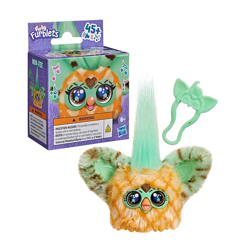 Peluche Mini Furby Furblets Min-Tee Gelado Verde