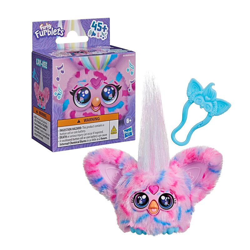 Peluche Mini Furby Furblets Cay-Kee Rosa Pastel
