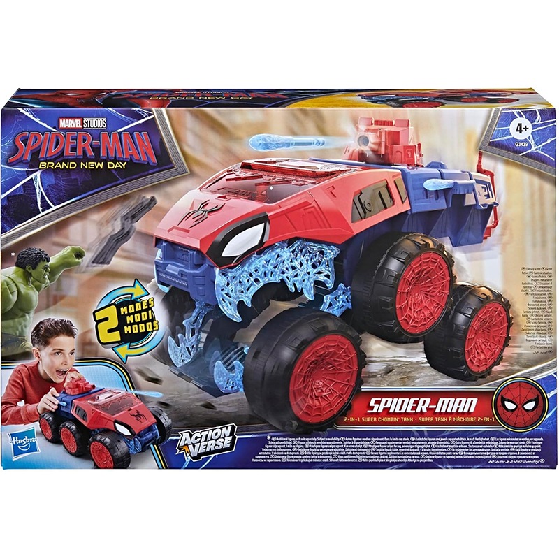 Spiderman Camión Super-tanque Mordedor 2en1