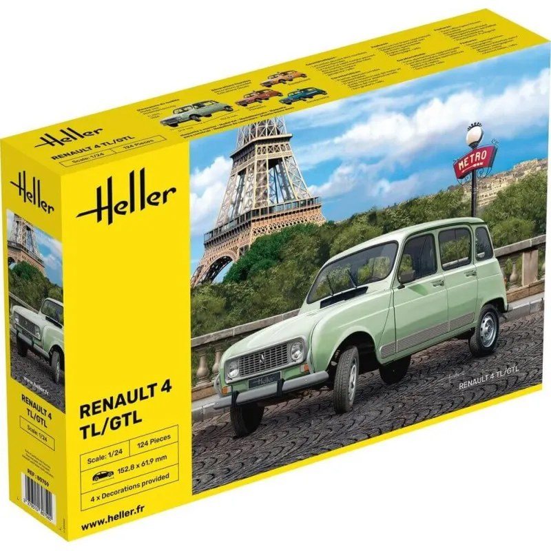 Heller Maquete Carro Renault 4L TL-GTL 1:24
