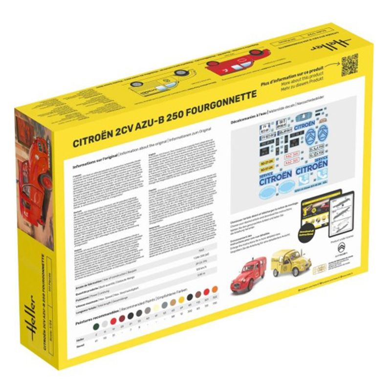 Heller - Maquete Carrinha Citroën 2CV AZU-B 250 1:24 - Imagem 1