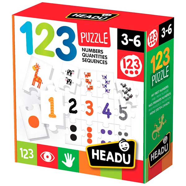 Puzzle 123 Educativo Headu - Imagen 1
