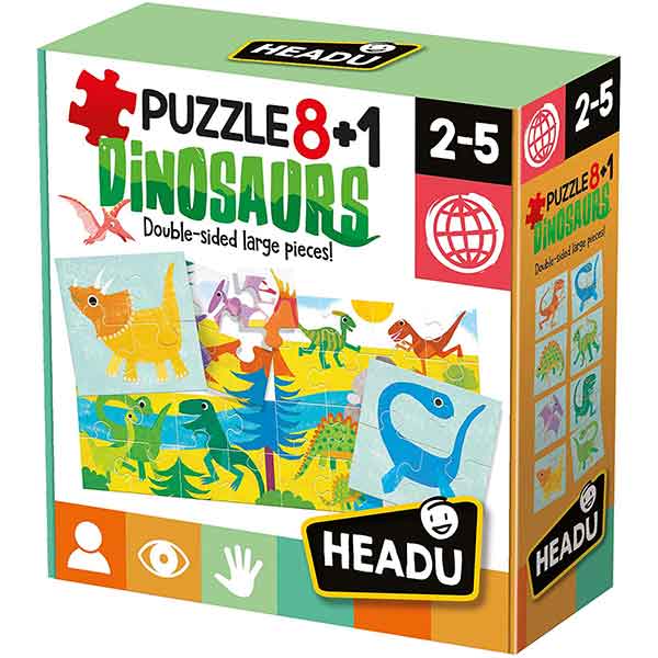 Puzzle 8+1 Dinosaurios - Imagen 1