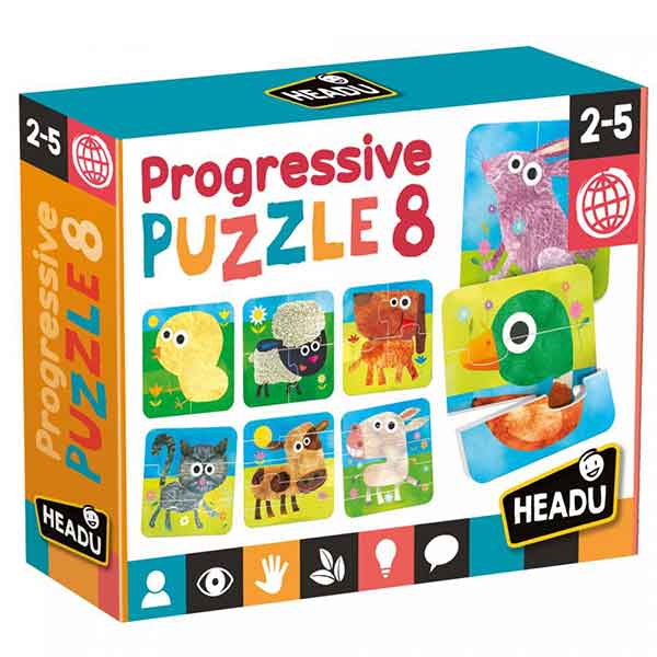 Progressive Puzzle 8 Headu - Imagem 1
