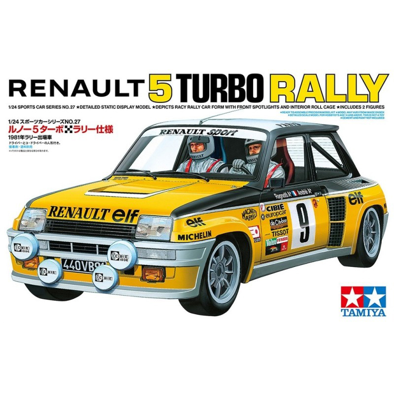Tamiya Maquete Kit Carro Renault 5 Rally 1975 1:24