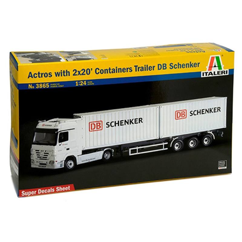 Italeri Maquete Caminhão Mercedes-Benz Actros Contentores 1:24