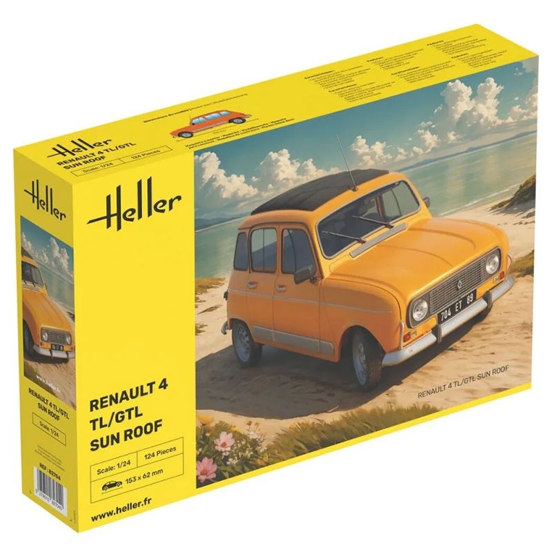 Heller - Maquete Carro Renault 4TL/GTL Sun Roof 1:24