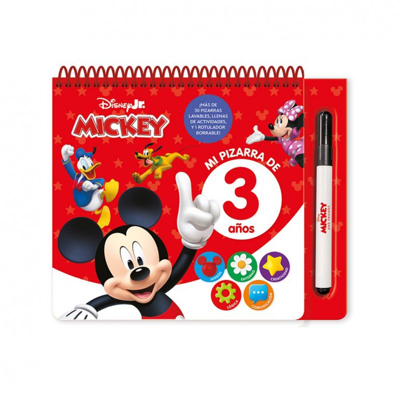 Mickey Mouse - Mi Pizarra de 3 Años