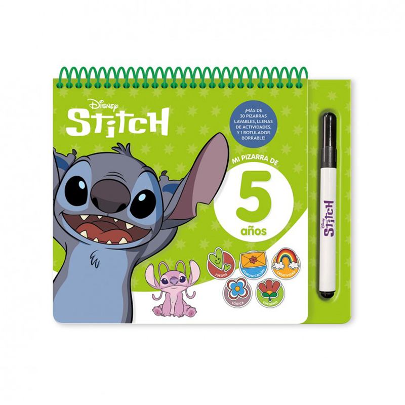 Stitch - Mi Pizarra de 5 Años