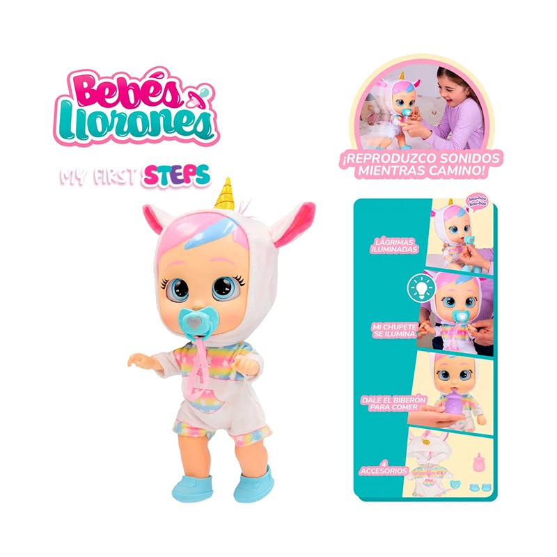Bebés Llorones Muñeca Dreamy Mis Primeros Pasos - Imagen 2