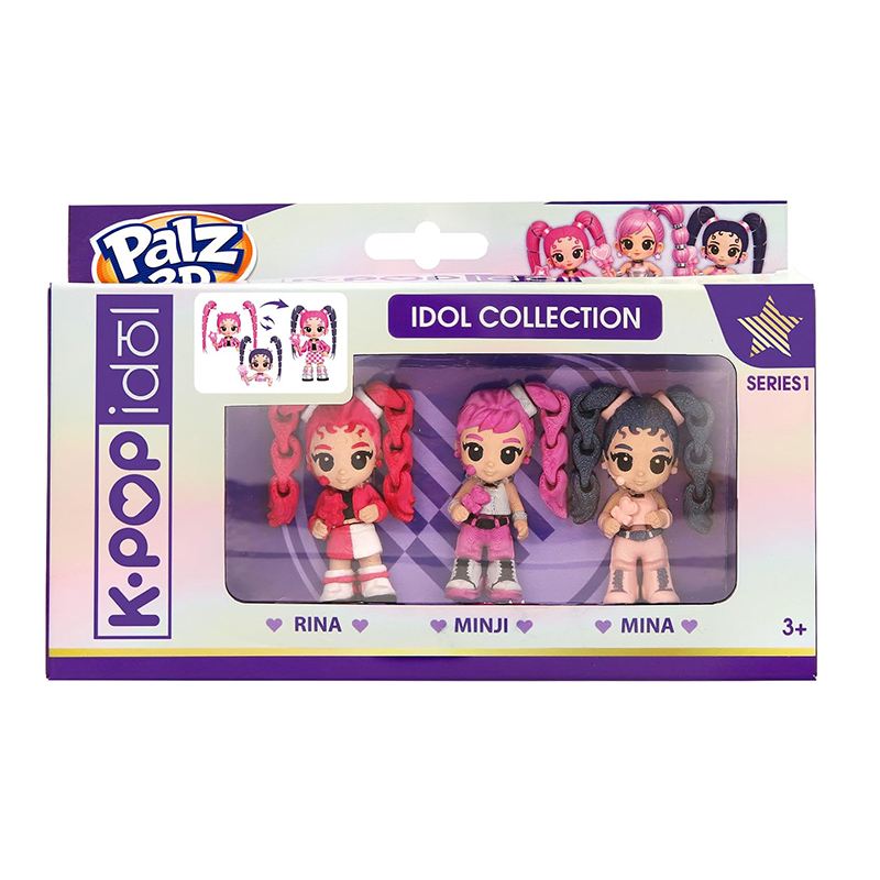 K-POP Idol Palz 3D Pack 3 Figuras Rina-Minji-Mina