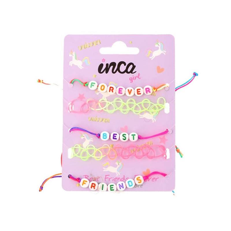 Conjunto de Pulseiras Elásticas BFF