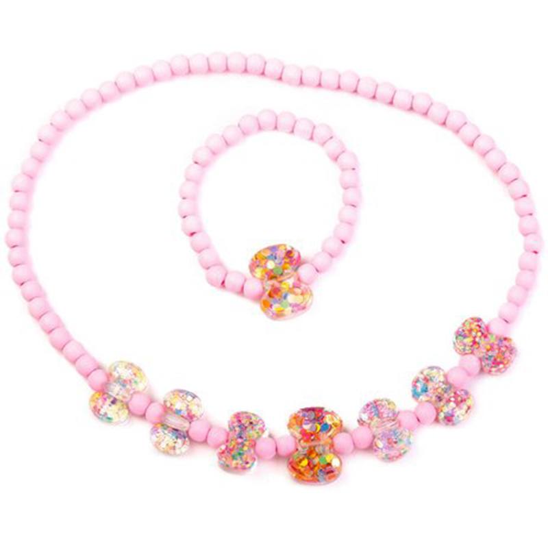 Conjunto Colar e Pulseira Bolinhas