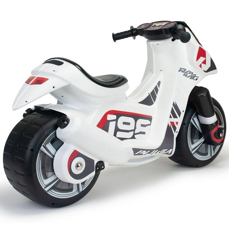 Correpasillos Moto Scooter Dragón Blanca - Imagen 1