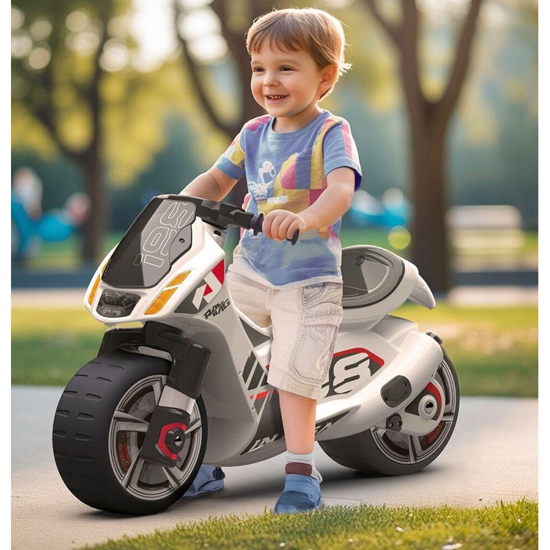 Correpasillos Moto Scooter Dragón Blanca - Imagen 3